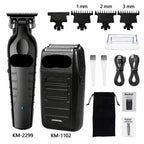 Kit profesional masculino de cortapelos y afeitadora eléctrica