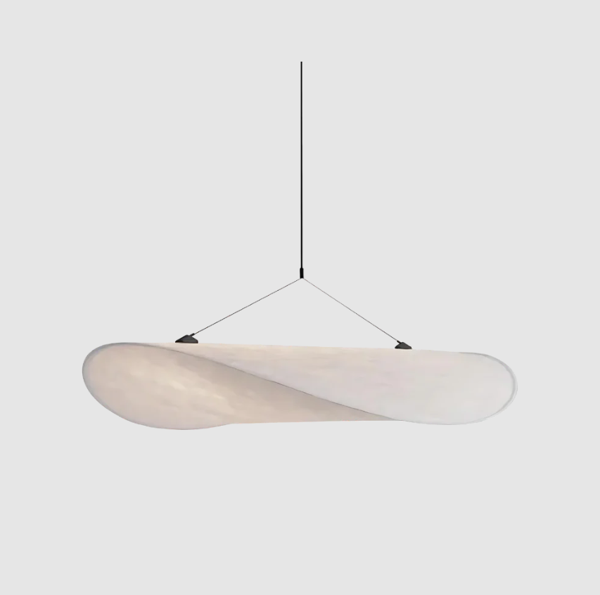 Lámpara colgante SoraHaze estilo Japandi con luz relajante