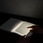 Lámpara de lectura LED para libros, ultrafina, recargable por USB