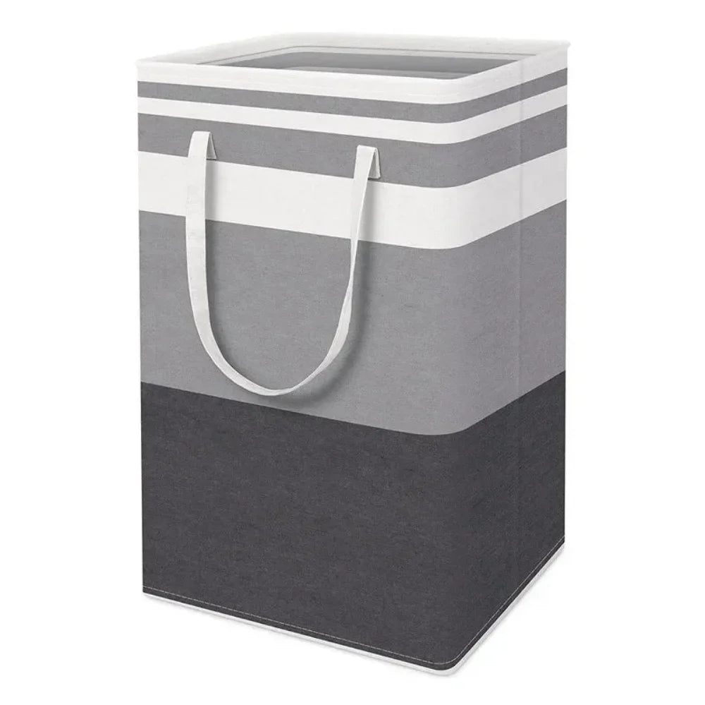 Lauva | Cesto de ropa impermeable de 75 L | Cesto plegable de tela con asas