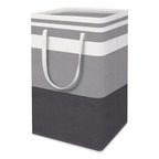 Lauva | Cesto de ropa impermeable de 75 L | Cesto plegable de tela con asas