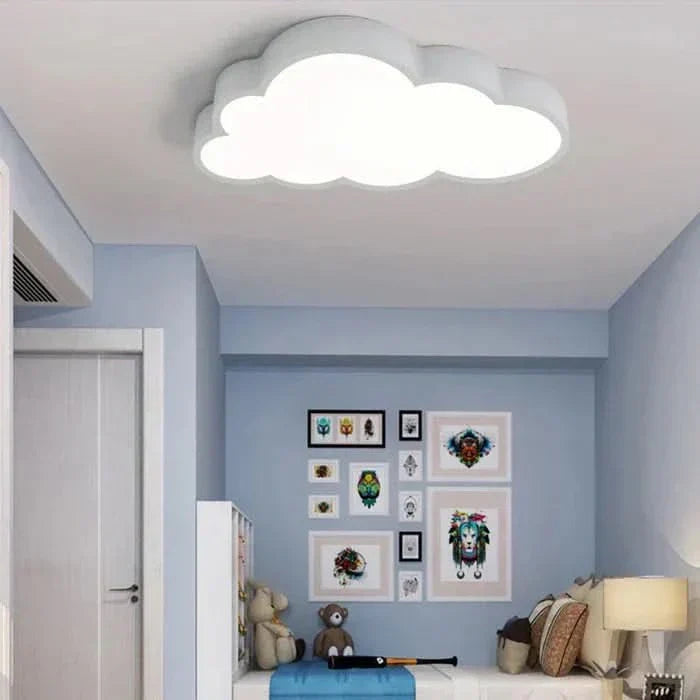 Lámpara de techo LED con diseño de nube para habitación infantil