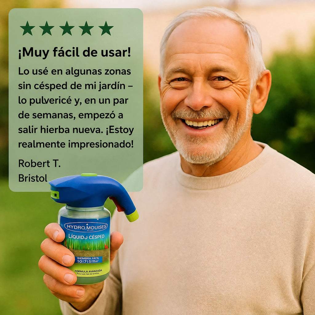 Liquid Lawn Hydro Mousse Spray On Grass Seed | Aplicación sencilla para céspedes irregulares y zonas de mucho tránsito
