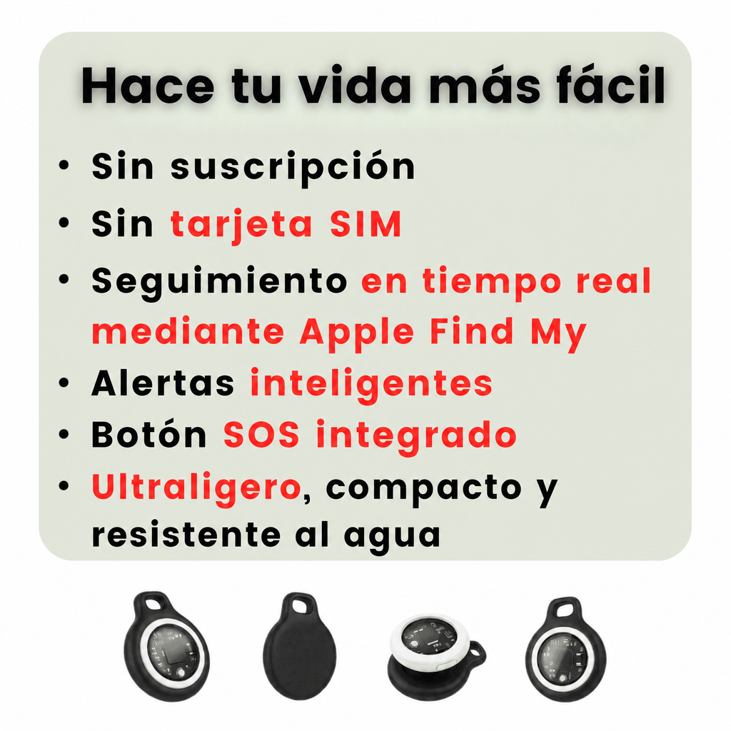 Localizador GPS para personas mayores: impermeable, sin coste mensual