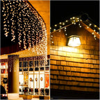 Luces de Navidad para Cortina con 8 Modos de Control - Luces Decorativas Colgantes de Navidad con Control Remoto