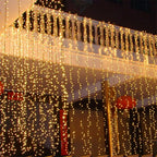 Luces de Navidad para Cortina con 8 Modos de Control - Luces Decorativas Colgantes de Navidad con Control Remoto