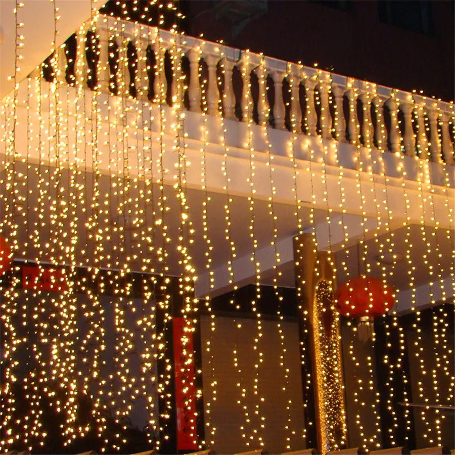 Luces de Navidad para Cortina con 8 Modos de Control - Luces Decorativas Colgantes de Navidad con Control Remoto
