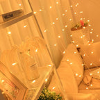 Luces de Navidad para Cortina con 8 Modos de Control - Luces Decorativas Colgantes de Navidad con Control Remoto