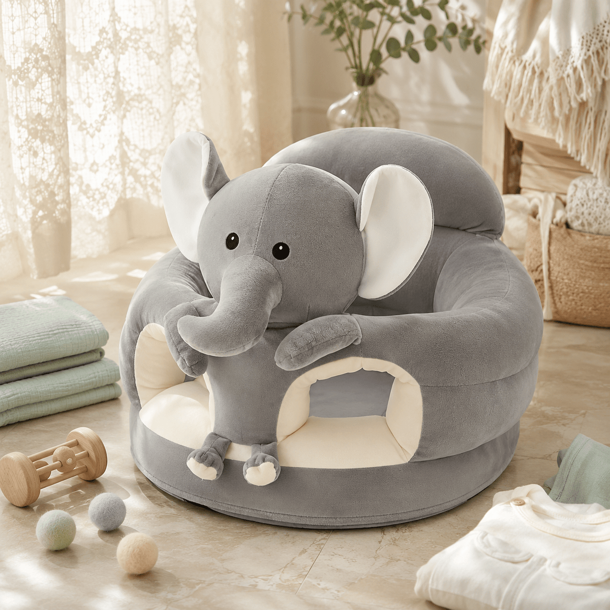 Luna Nest Asiento de suelo para bebé con soporte para sentarse