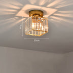 Lámpara de techo Kristal Zwart Zilver Goud E27 Opbouw Modern Hal Woonkamer