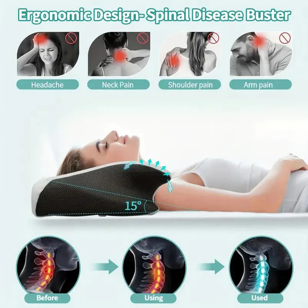 Schmetterlings-Nackenstützkissen aus Memory-Schaum | Ergonómico, hipoalergénico e ideal para todas las posiciones de seguridad.