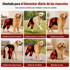 Manga de terapia de luz roja portátil para perros, para el cuidado en casa de la zona lumbar y patas traseras/caderas.