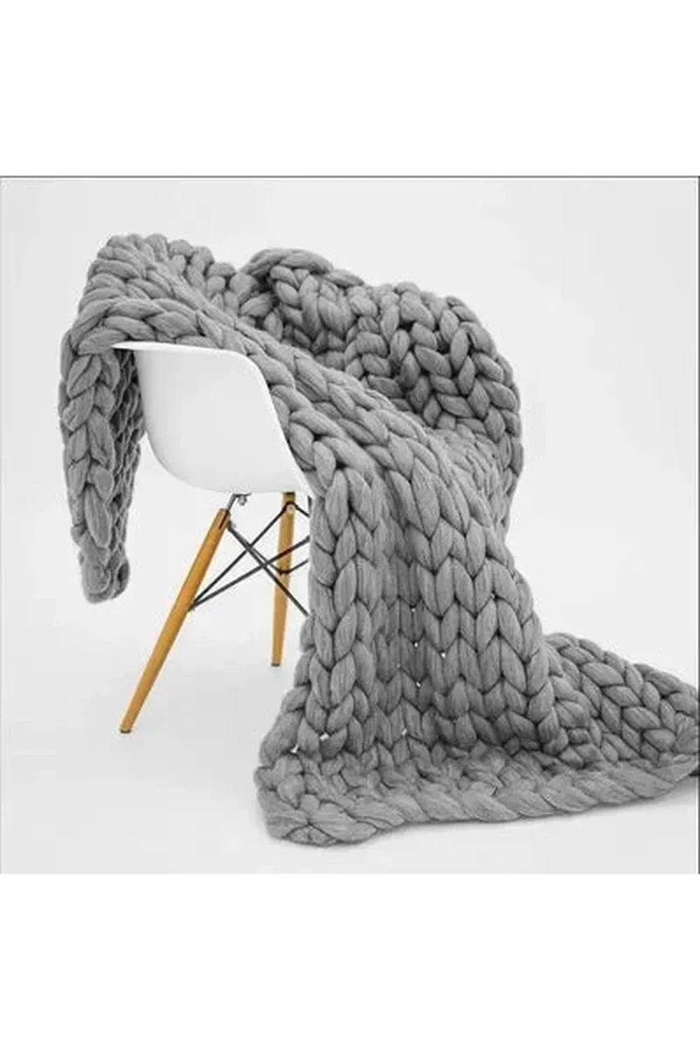 Manta de punto grueso Cozy Knit Chunky Blanket
