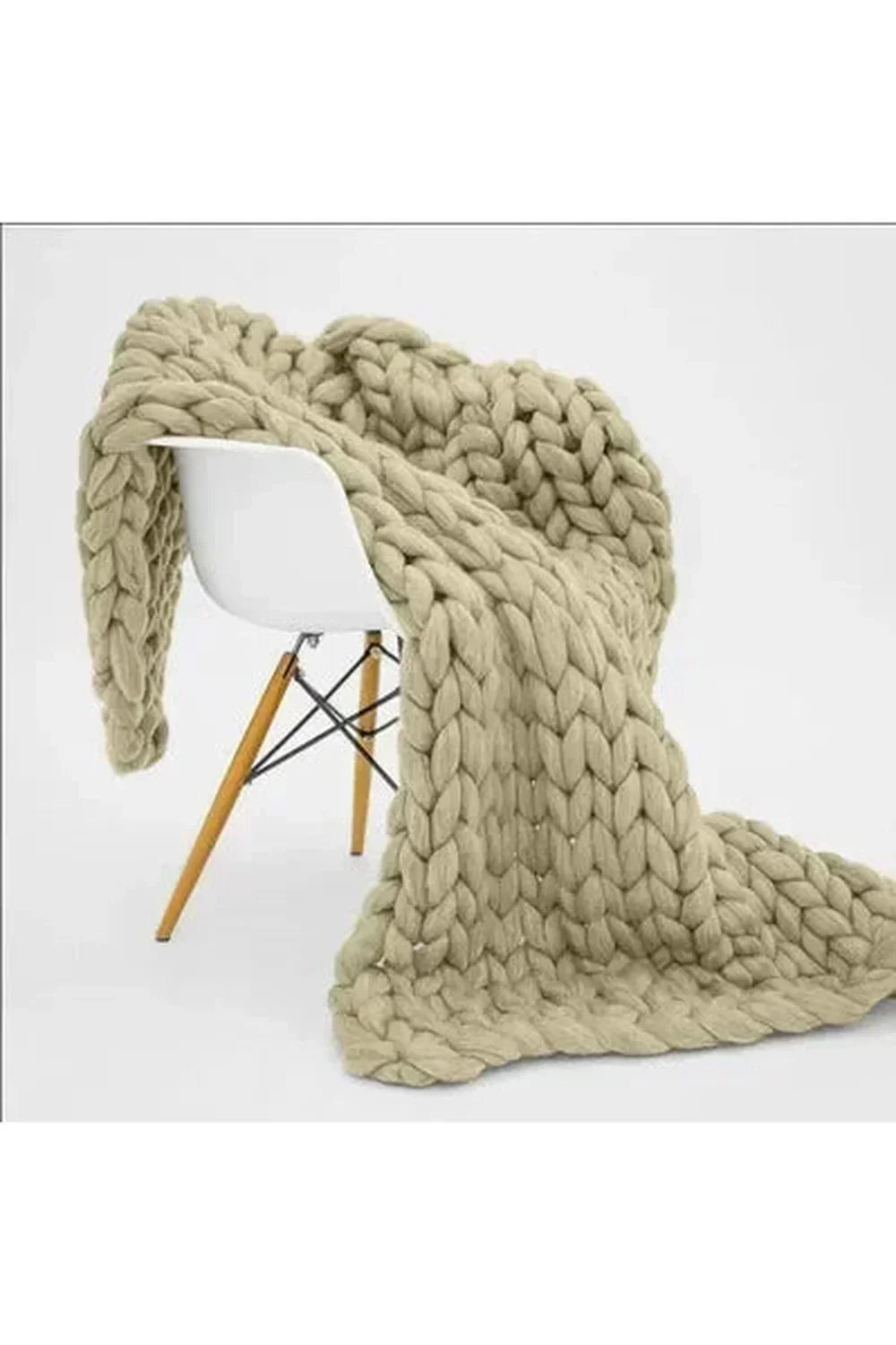 Manta de punto grueso Cozy Knit Chunky Blanket