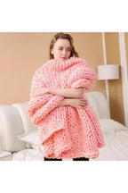 Manta de punto grueso Cozy Knit Chunky Blanket