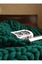 Manta de punto grueso Cozy Knit Chunky Blanket