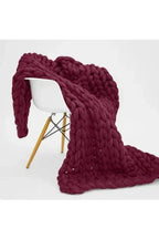 Manta de punto grueso Cozy Knit Chunky Blanket