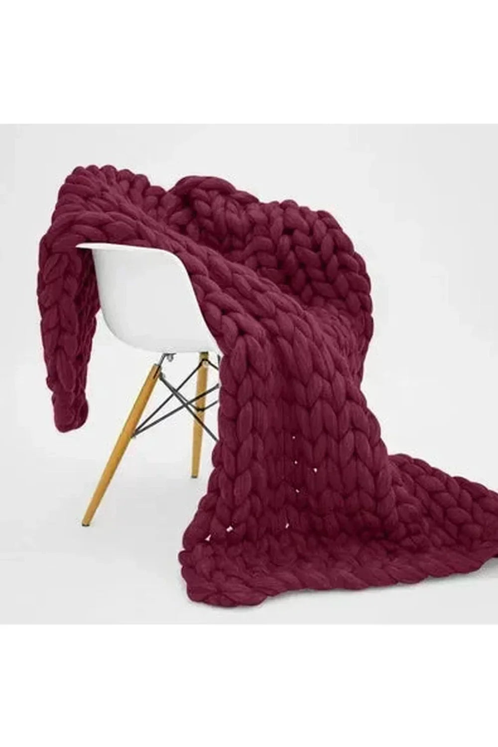 Manta de punto grueso Cozy Knit Chunky Blanket