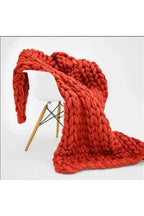 Manta de punto grueso Cozy Knit Chunky Blanket