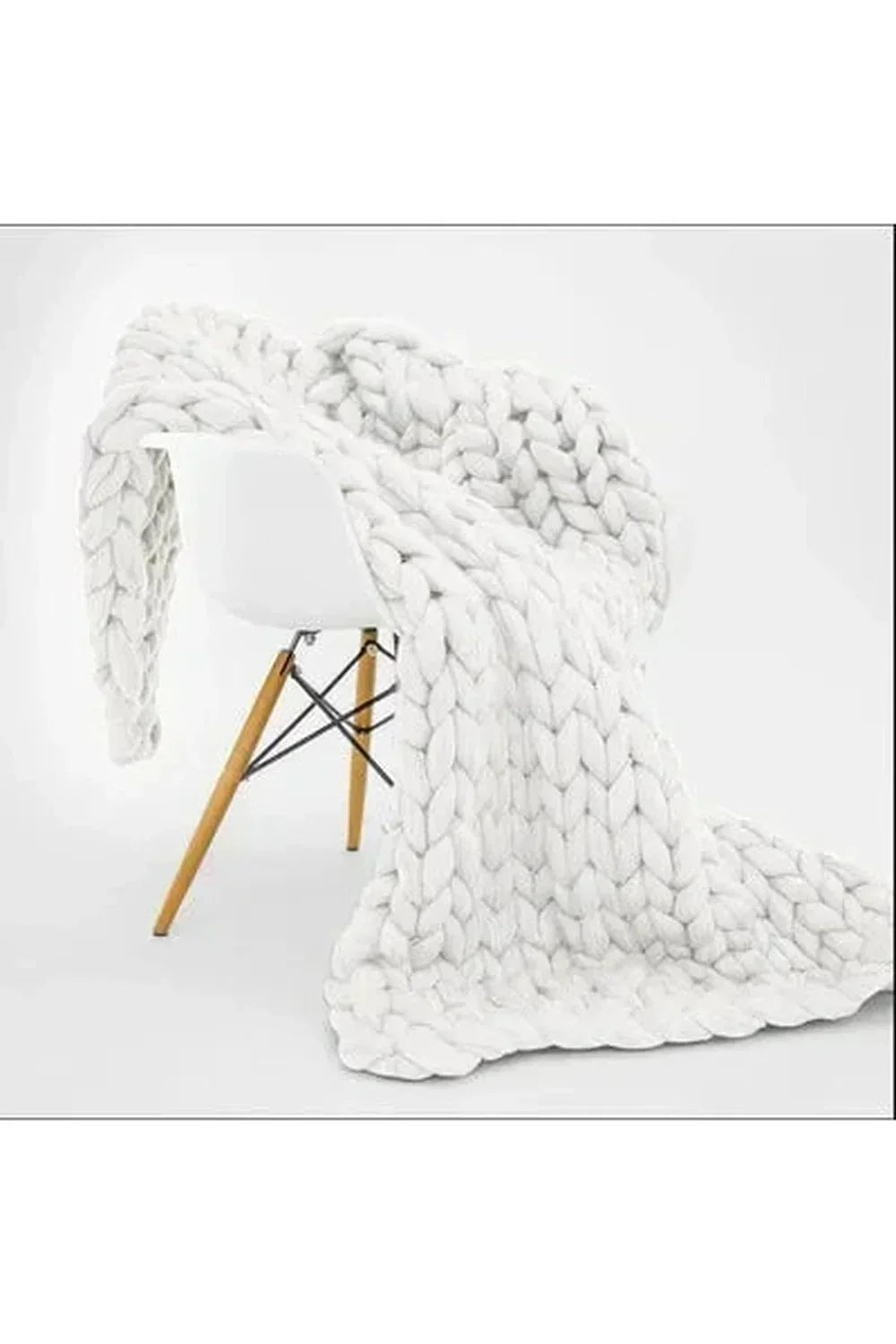Manta de punto grueso Cozy Knit Chunky Blanket
