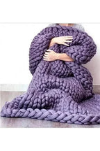 Manta de punto grueso Cozy Knit Chunky Blanket