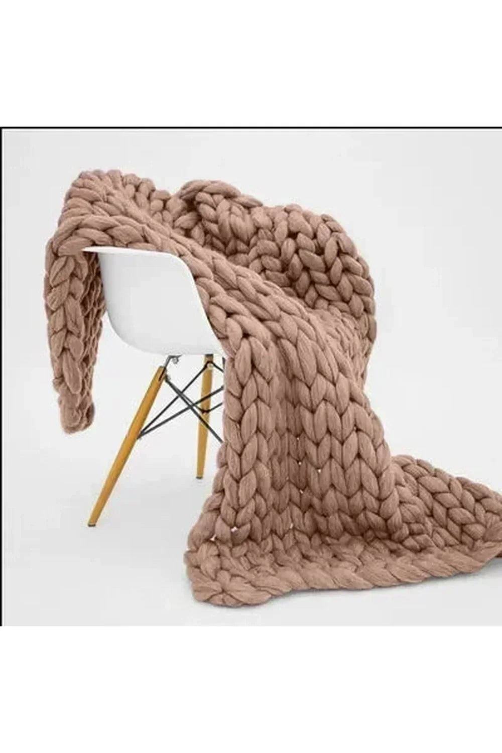 Manta de punto grueso Cozy Knit Chunky Blanket