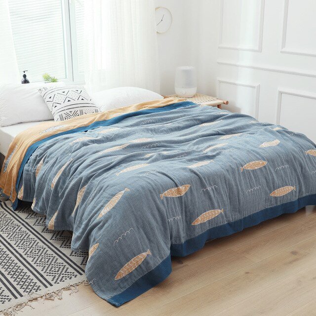 Manta Myk Japanese Throw Blanket