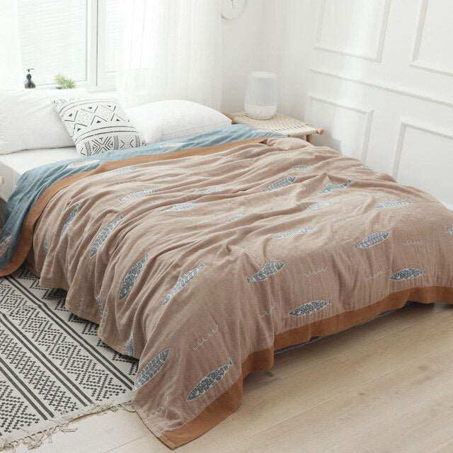 Manta Myk Japanese Throw Blanket