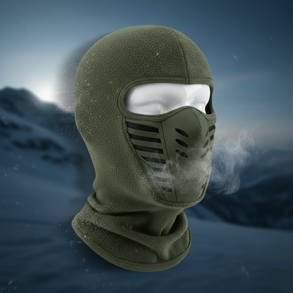 Mascarilla facial de invierno térmica, a prueba de viento, de cobertura total para deportes al aire libre