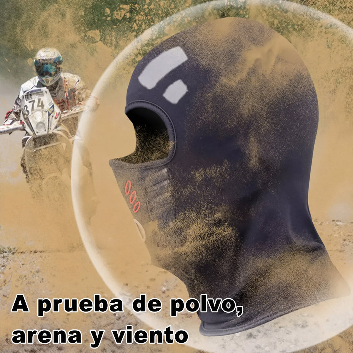Mascarilla facial de invierno térmica, a prueba de viento, de cobertura total para deportes al aire libre