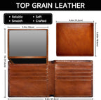 Cartera plegable para hombre de piel de primera calidad - EliteFold
