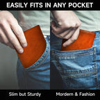 Cartera plegable premium para hombre con protección RFID