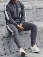Conjunto de chándal de 2 piezas para hombre con bloques de color
