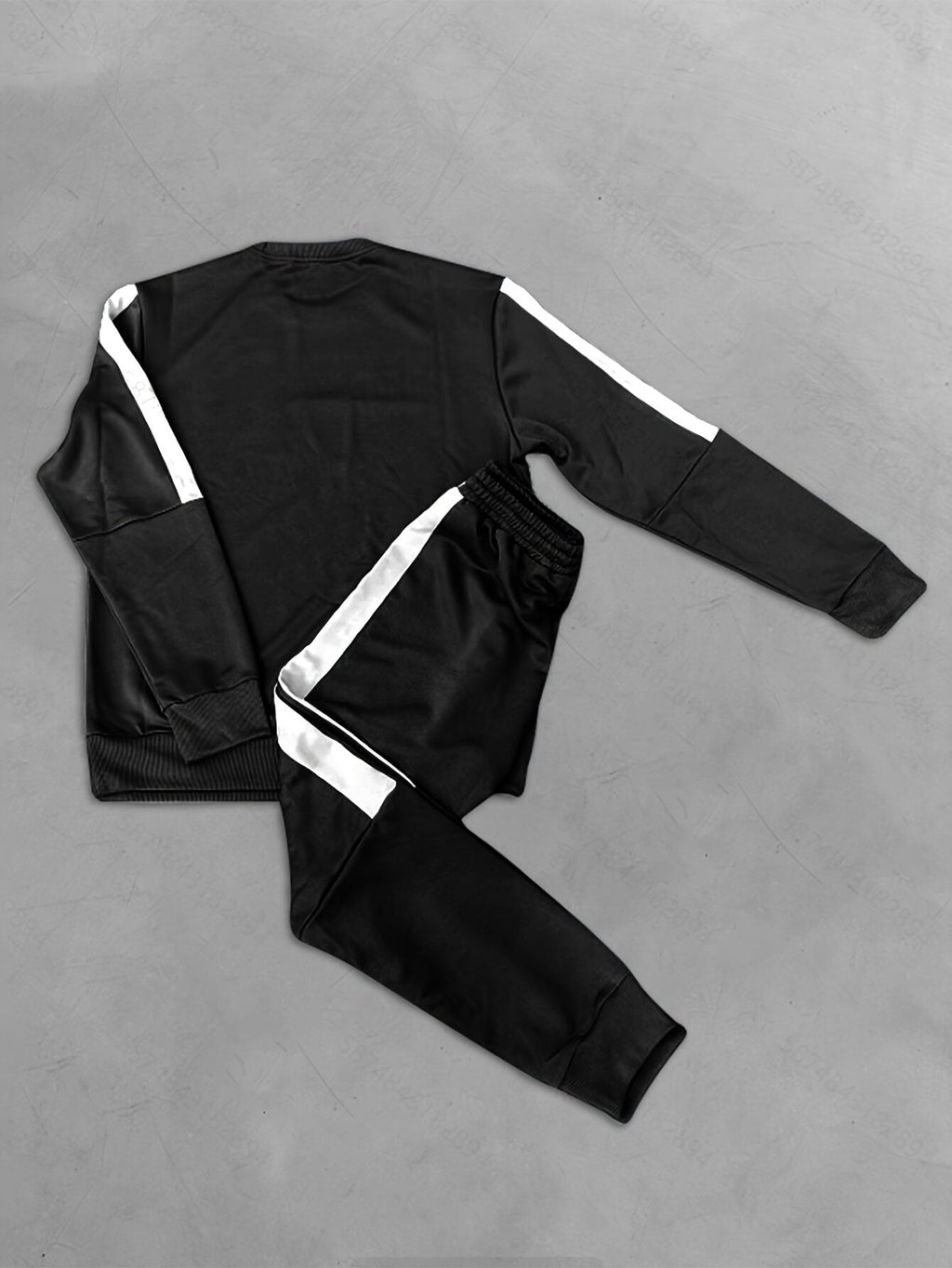 Conjunto de chándal de 2 piezas para hombre con bloques de color
