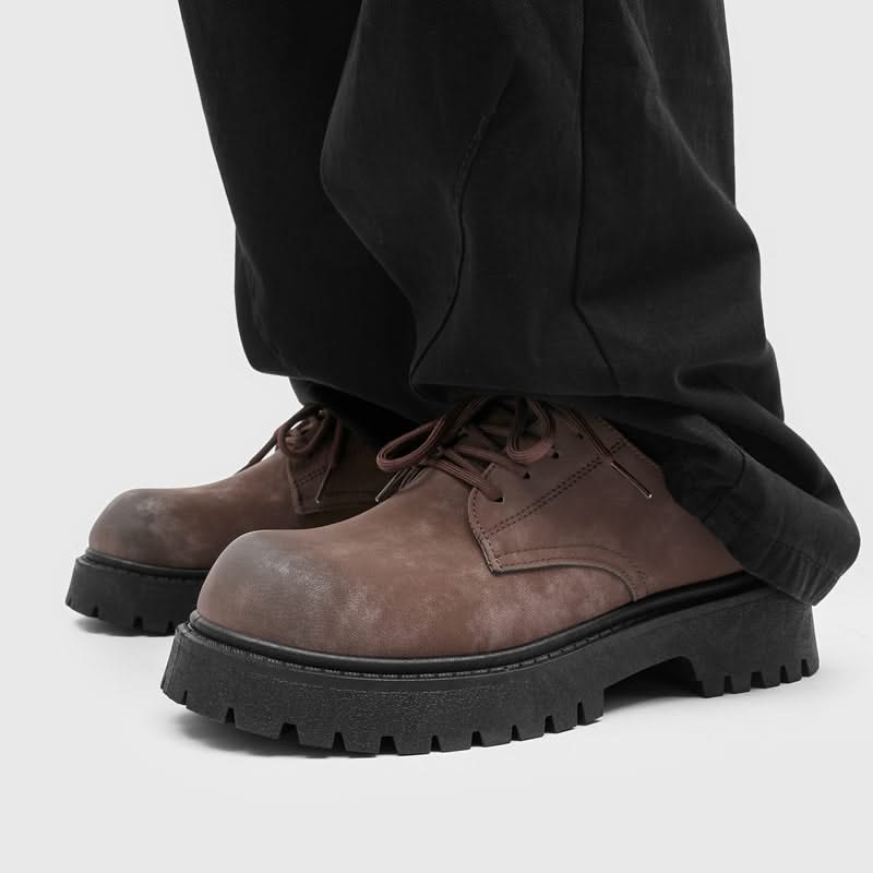 Zapatos Derby de hombre cómodos con suela gruesa