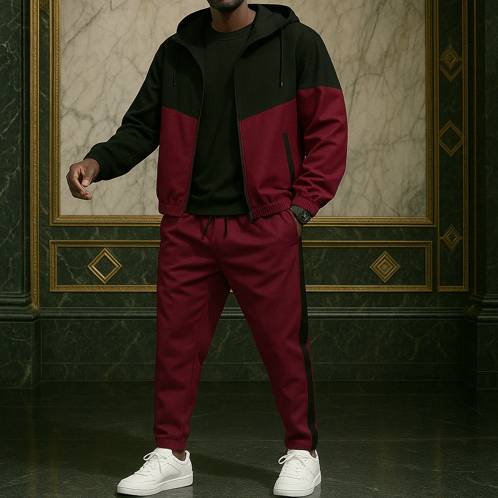 Chándal dinámico bicolor para hombre
