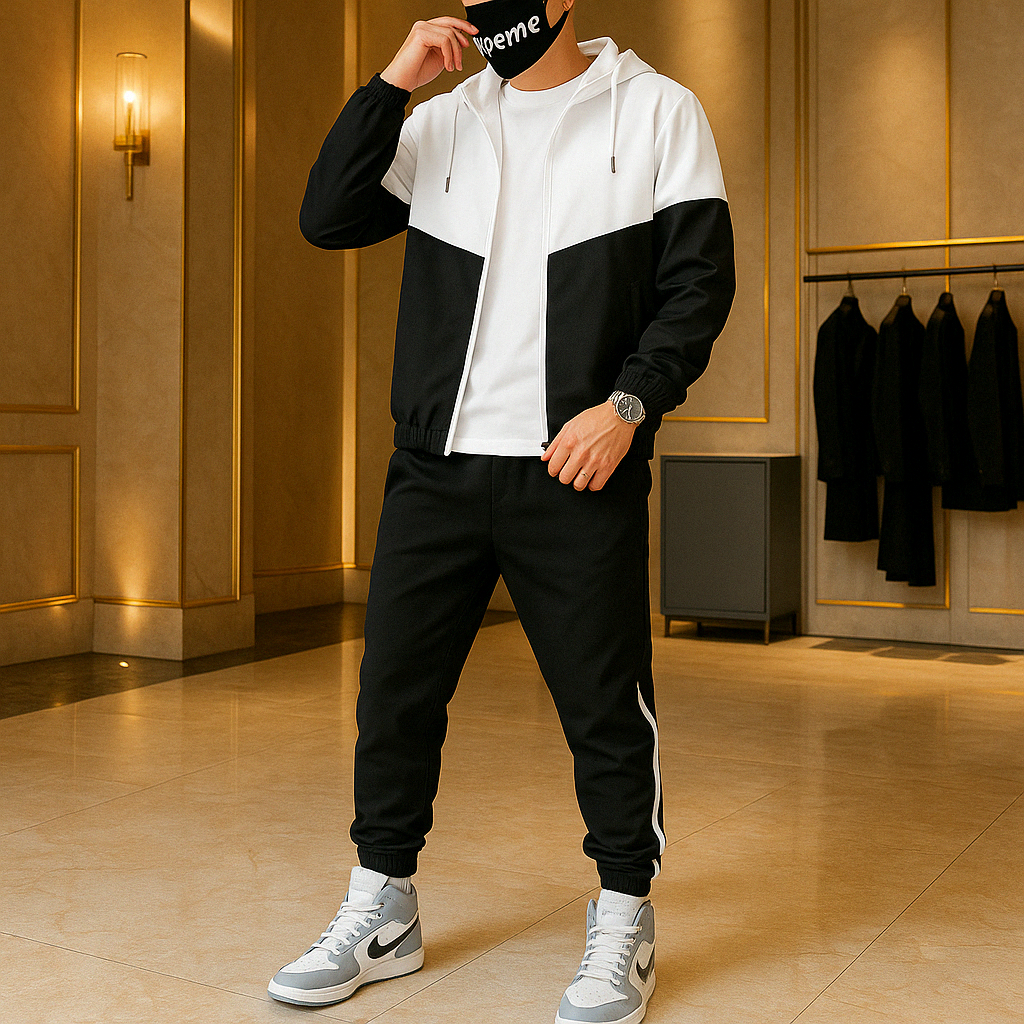 Chándal dinámico bicolor para hombre