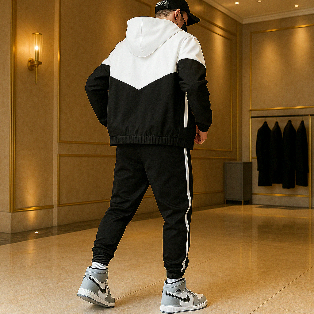 Chándal dinámico bicolor para hombre