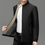 Chaqueta cómoda para hombre de uso diario con bolsillos con cremallera