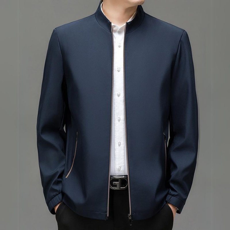 Chaqueta cómoda para hombre de uso diario con bolsillos con cremallera