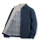 Chaqueta cómoda para hombre de uso diario con bolsillos con cremallera