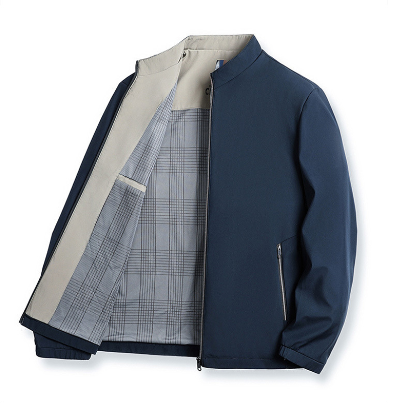 Chaqueta cómoda para hombre de uso diario con bolsillos con cremallera