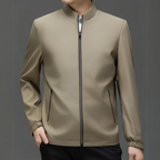 Chaqueta cómoda para hombre de uso diario con bolsillos con cremallera