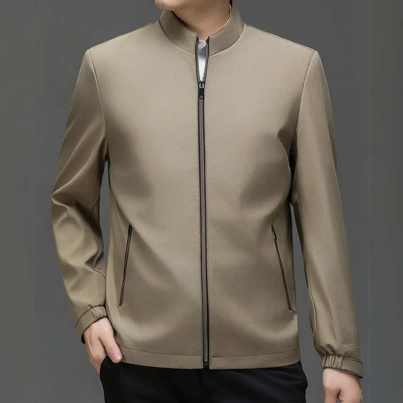 Chaqueta cómoda para hombre de uso diario con bolsillos con cremallera