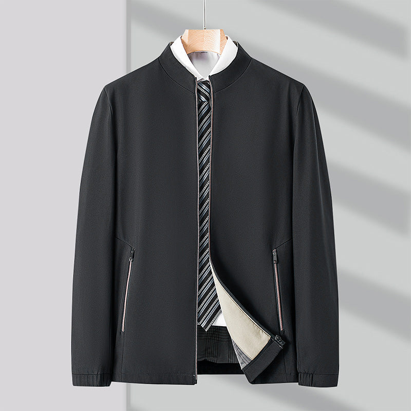 Chaqueta cómoda para hombre de uso diario con bolsillos con cremallera