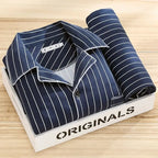 Conjunto de pijama suave de lujo para hombre - Ropa de estar por casa transpirable