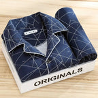 Conjunto de pijama suave de lujo para hombre - Ropa de estar por casa transpirable