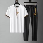 Conjunto de chándal Olympia para hombre: estilo urbano elegante y deportivo.