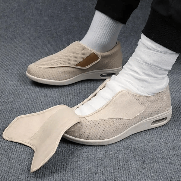Zapatos para diabéticos SWELLCOMFORT para hombre: ajuste ancho, comodidad con espuma viscoelástica