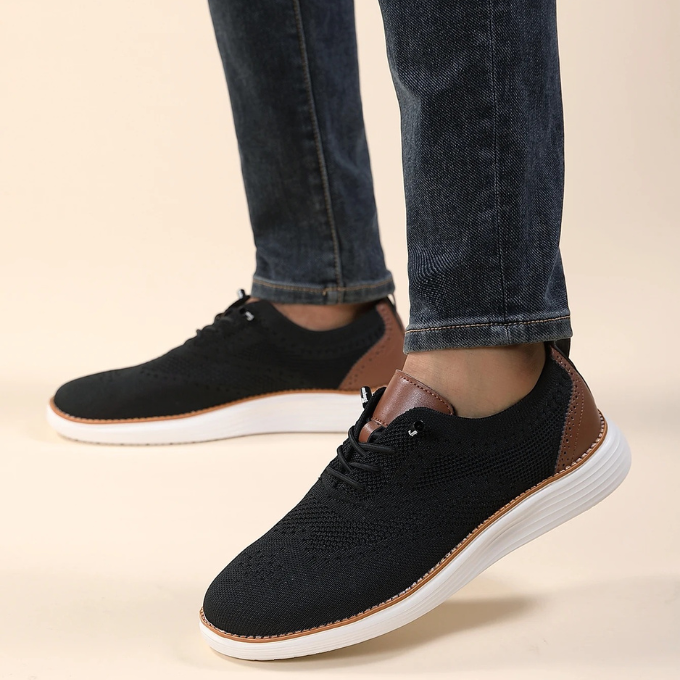 Zapatillas deportivas de vestir tipo brogue ultracómodas para hombre